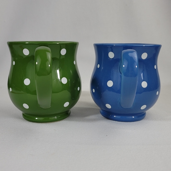 (2) Temp-Tations Polka Dot Mugs Cups - Picture 3 of 12